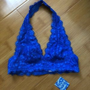 Free People Galloon Lace Halter Bra